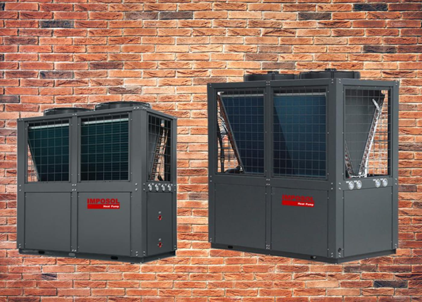 42 kW / 58 kW Sabit Hızlı Ticari Havadan Suya Isı Pompası Isıtma / Soğutma